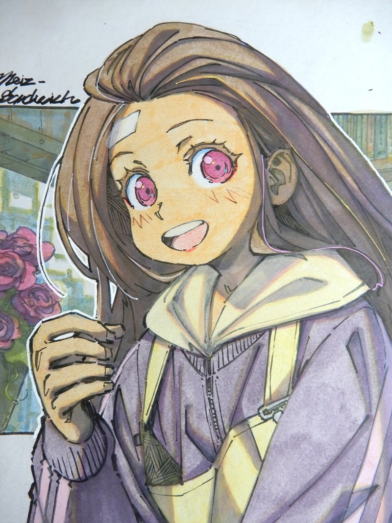 【色紙水彩】タカシのジャージを着るツバサ