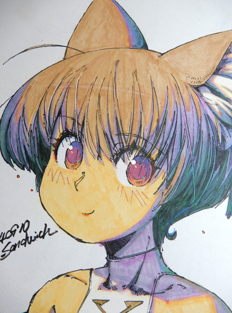 【A4水彩】シノっちバストアップ