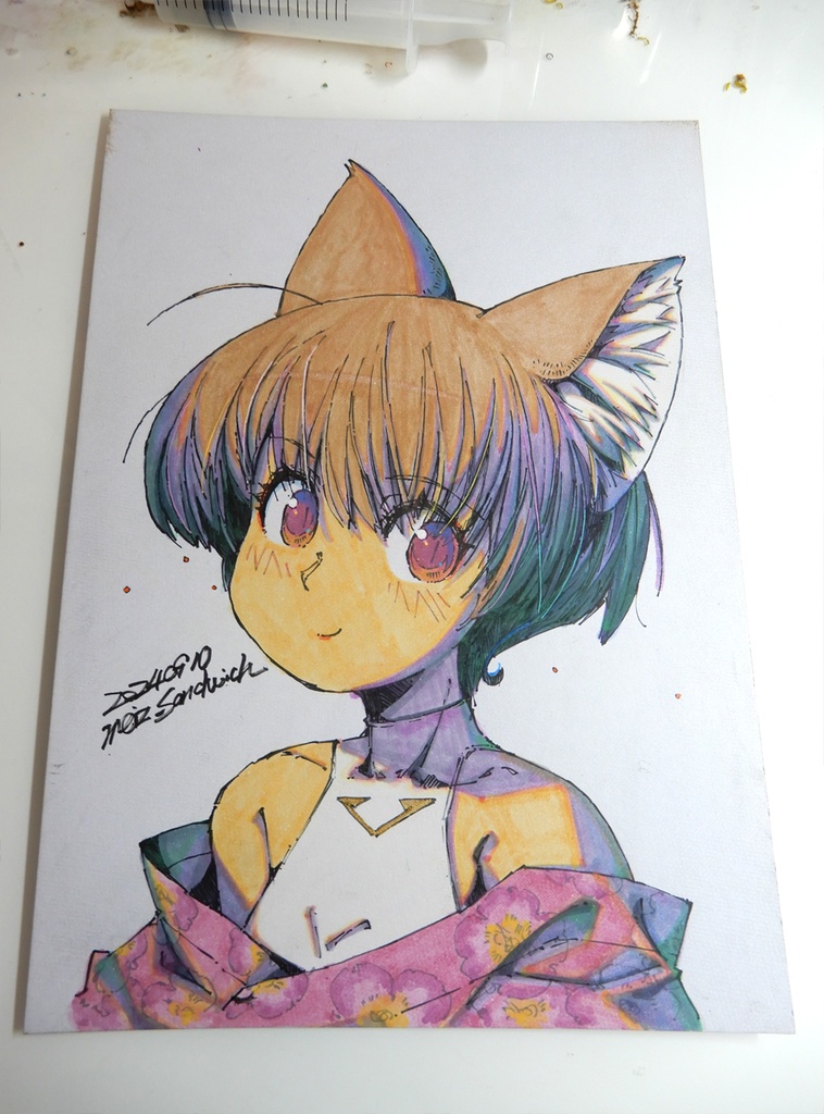 【A4水彩】シノっちバストアップ