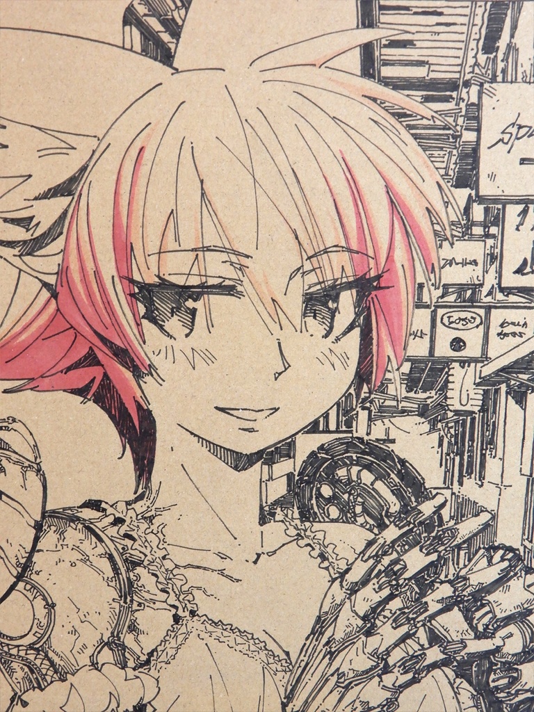 【額装済み:LPジャケット水彩】雰囲気の違う薬指