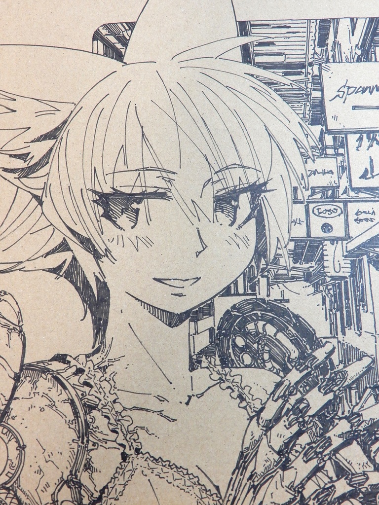 【額装済み:LPジャケット水彩】雰囲気の違う薬指