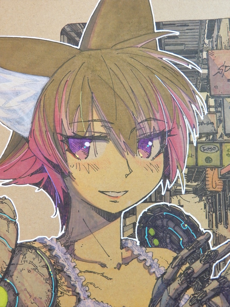 【額装済み:LPジャケット水彩】雰囲気の違う薬指