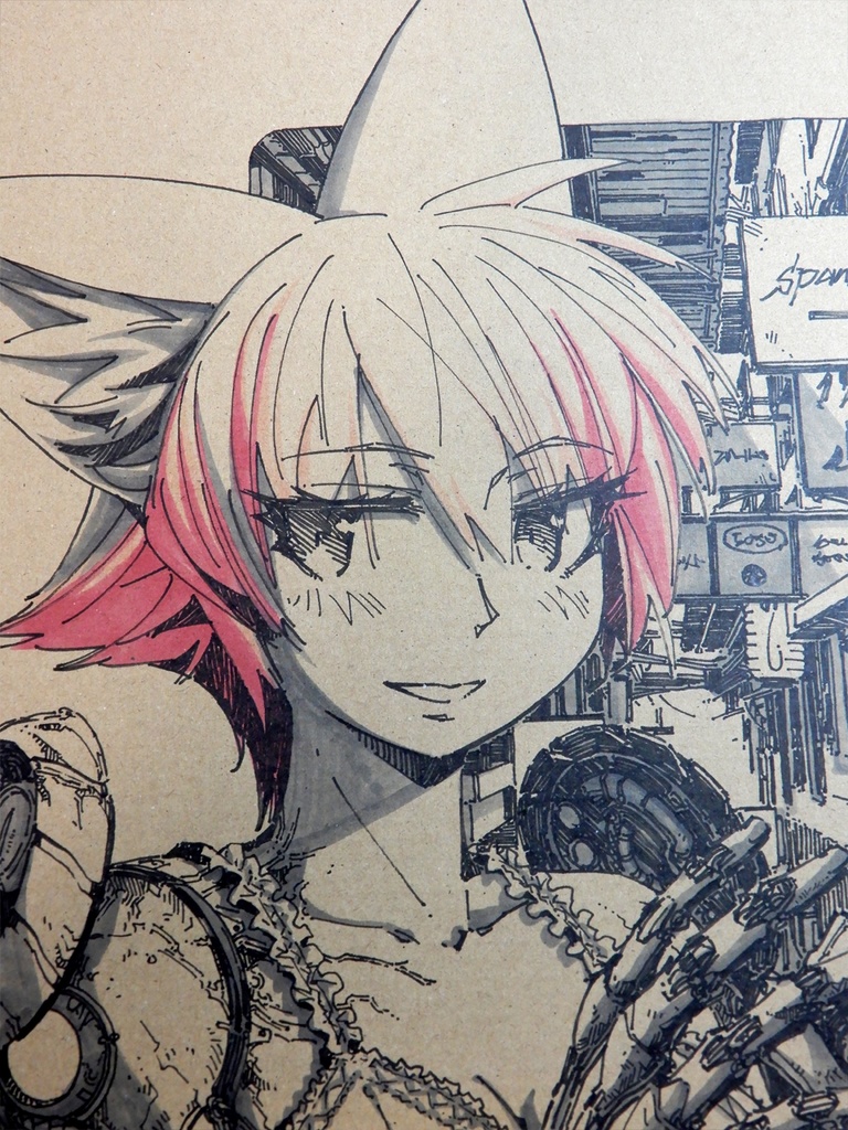 【額装済み:LPジャケット水彩】雰囲気の違う薬指