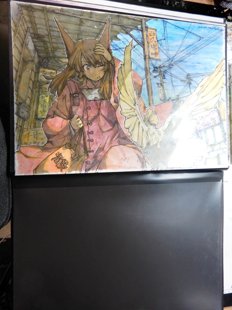 【A3クリアブック】CG着色用A3アナログ原画34枚