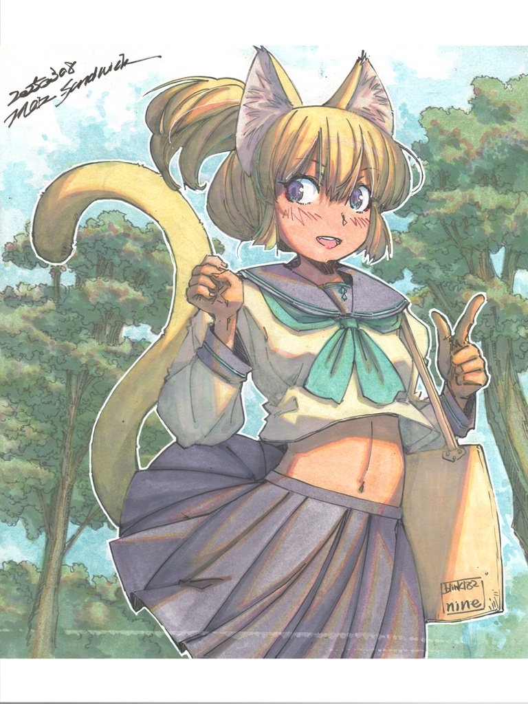【色紙水彩】画材を持って行く日