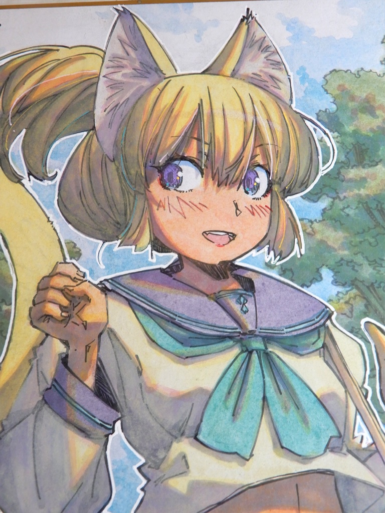 【色紙水彩】画材を持って行く日