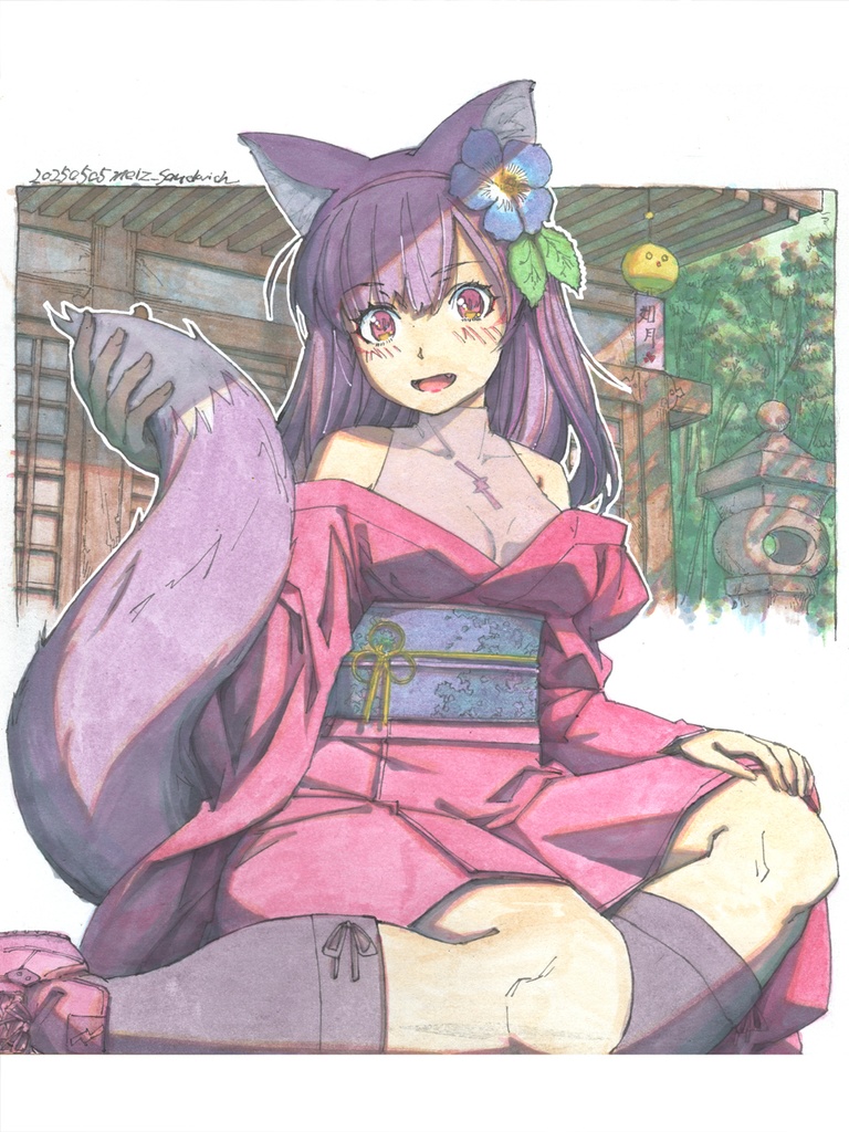 【色紙水彩】記憶の朝の向こう側