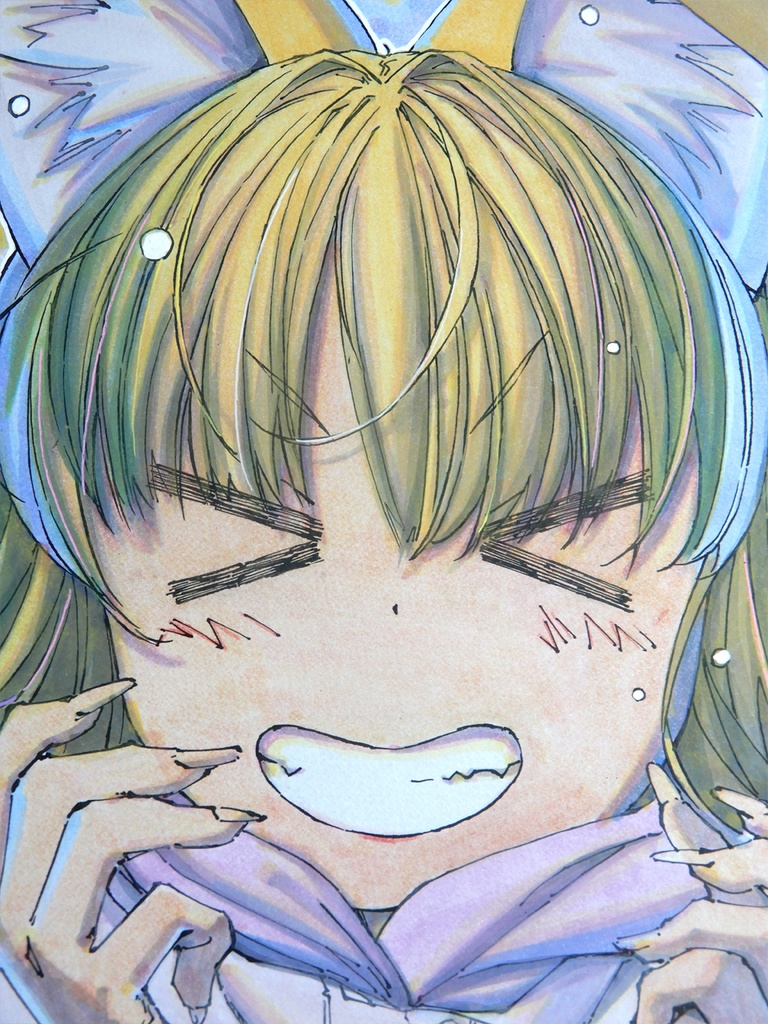 【A4水彩】風花満開