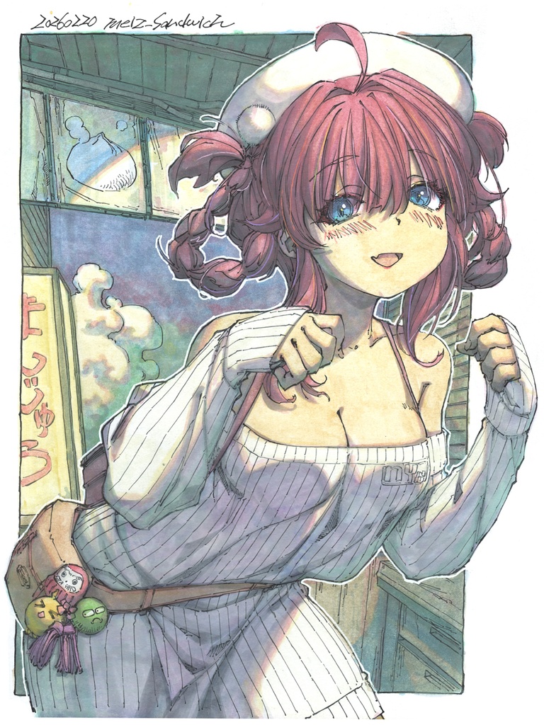 【色紙水彩】midnight wipped cream