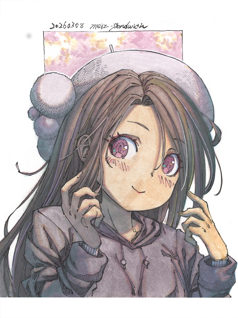 【中色紙水彩】ツバサラビット