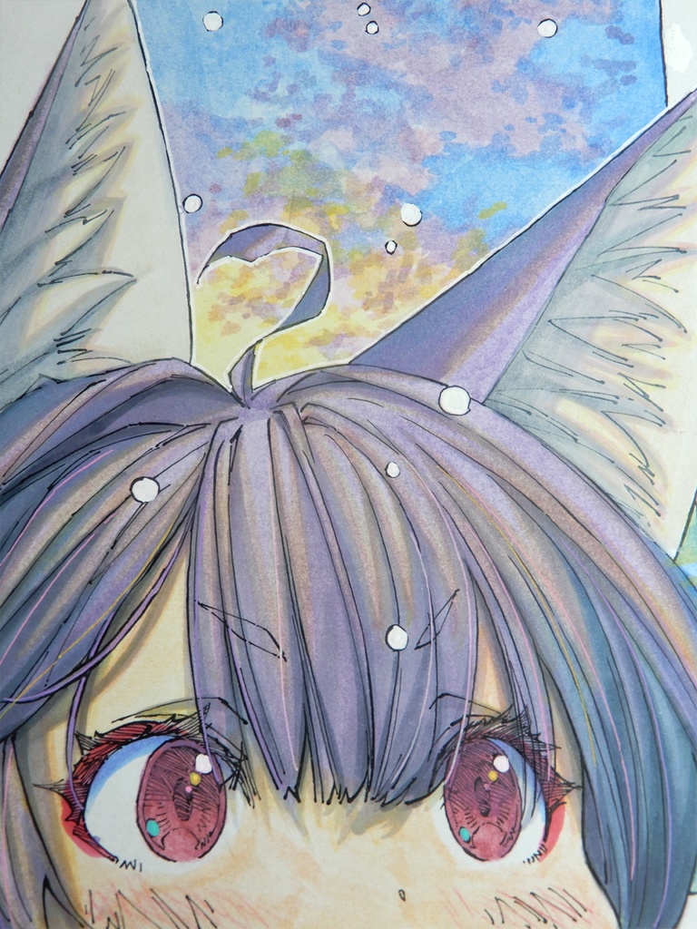 【中色紙水彩】朝焼けの初代