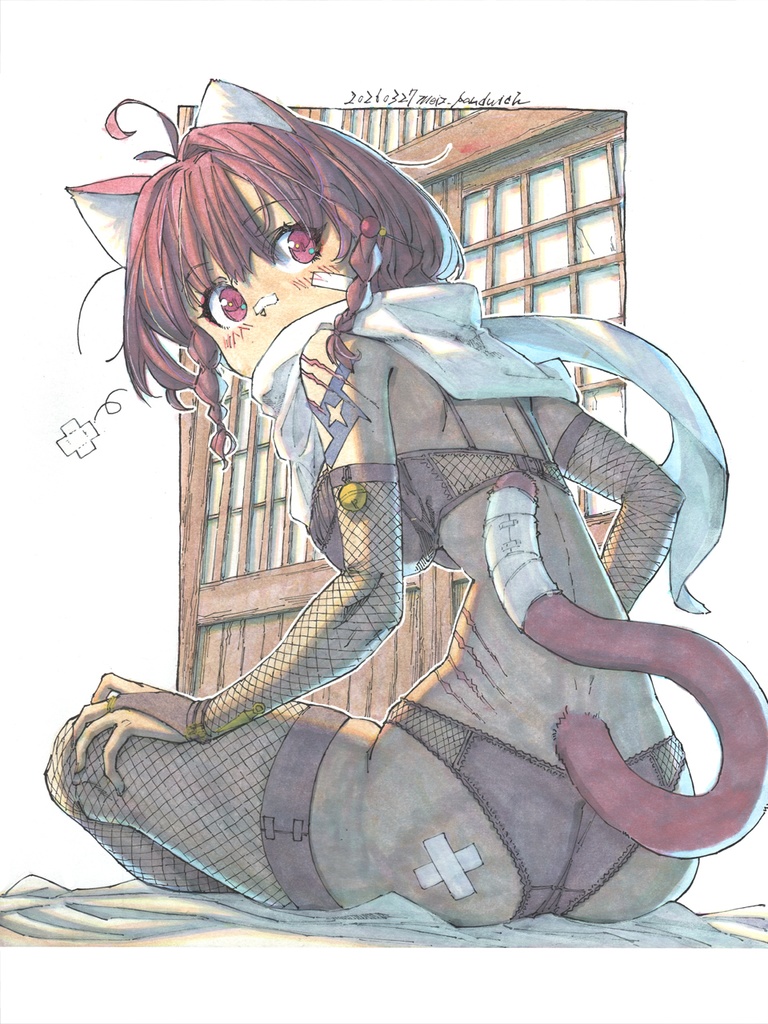 【色紙水彩】忍びの下着