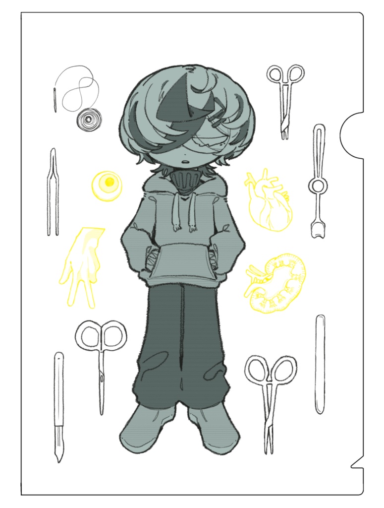 じそクリアファイル 蓼川