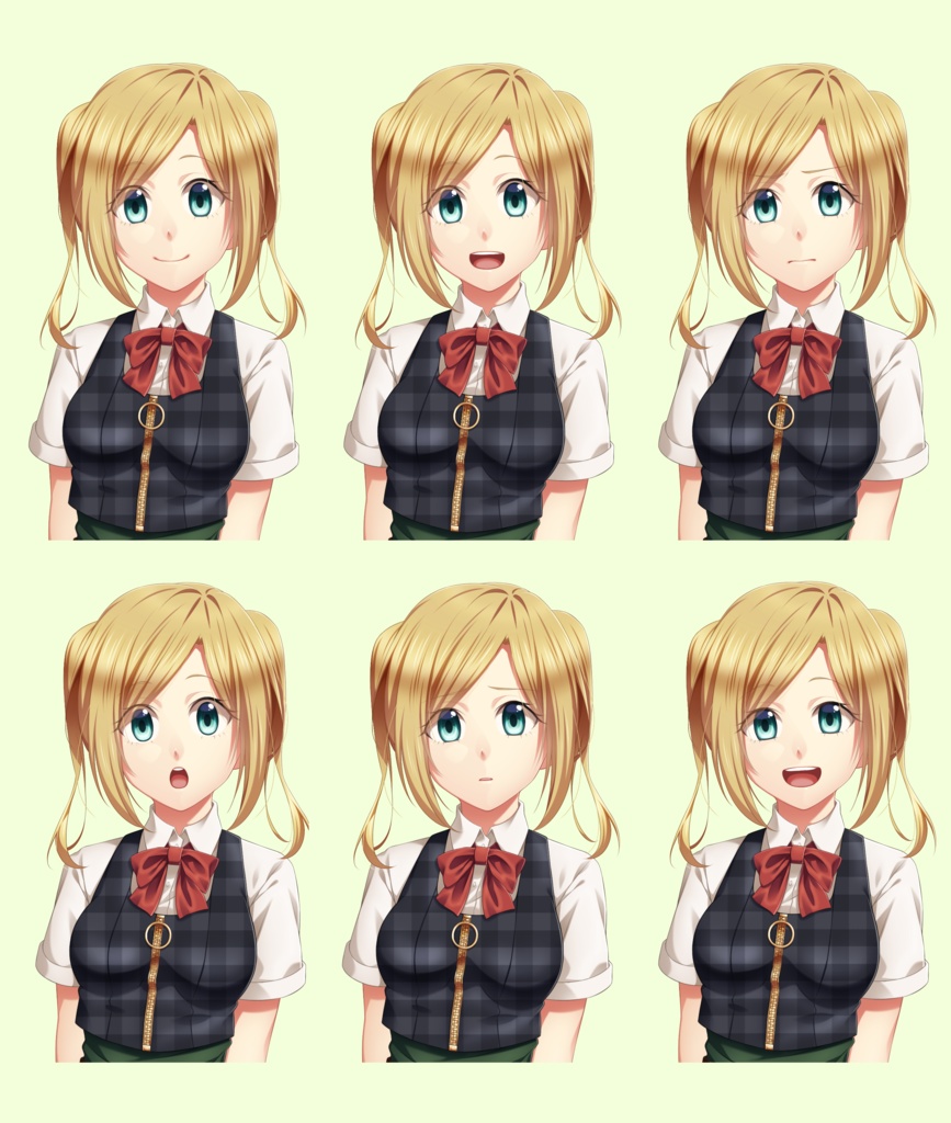 女子学生立ち絵素材②(単体販売あり°˖✧)