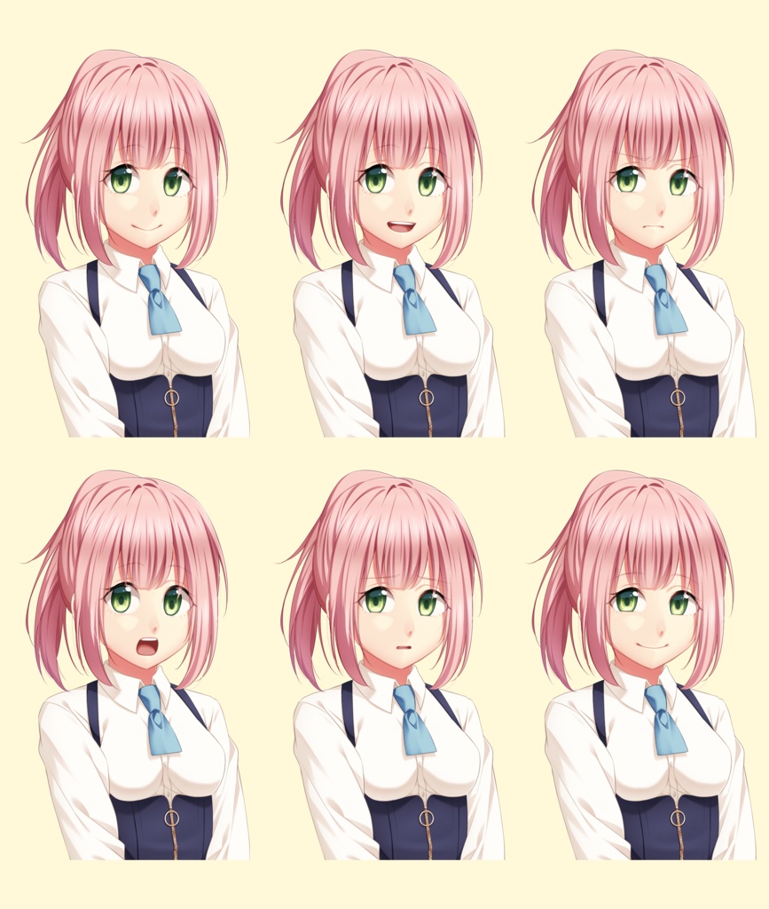 女子学生立ち絵素材②(単体販売あり°˖✧)