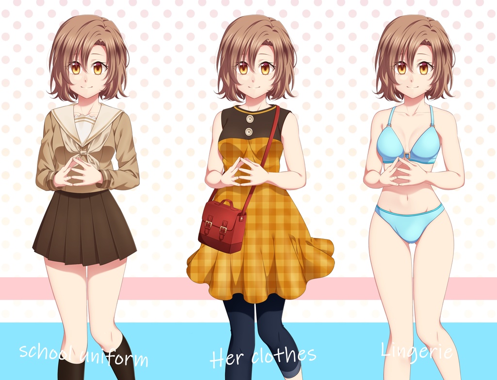 女の子立ち絵素材②