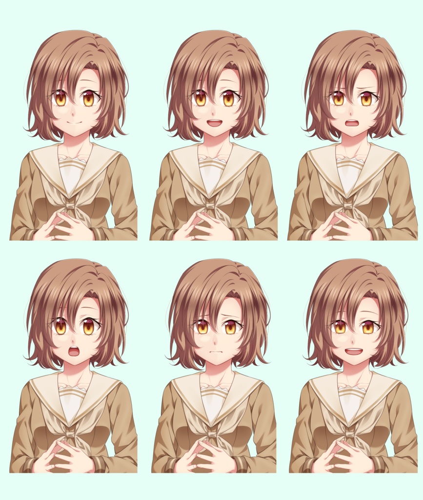 女の子立ち絵素材②