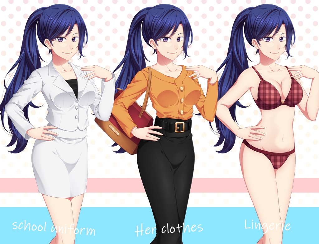 女の子立ち絵素材②