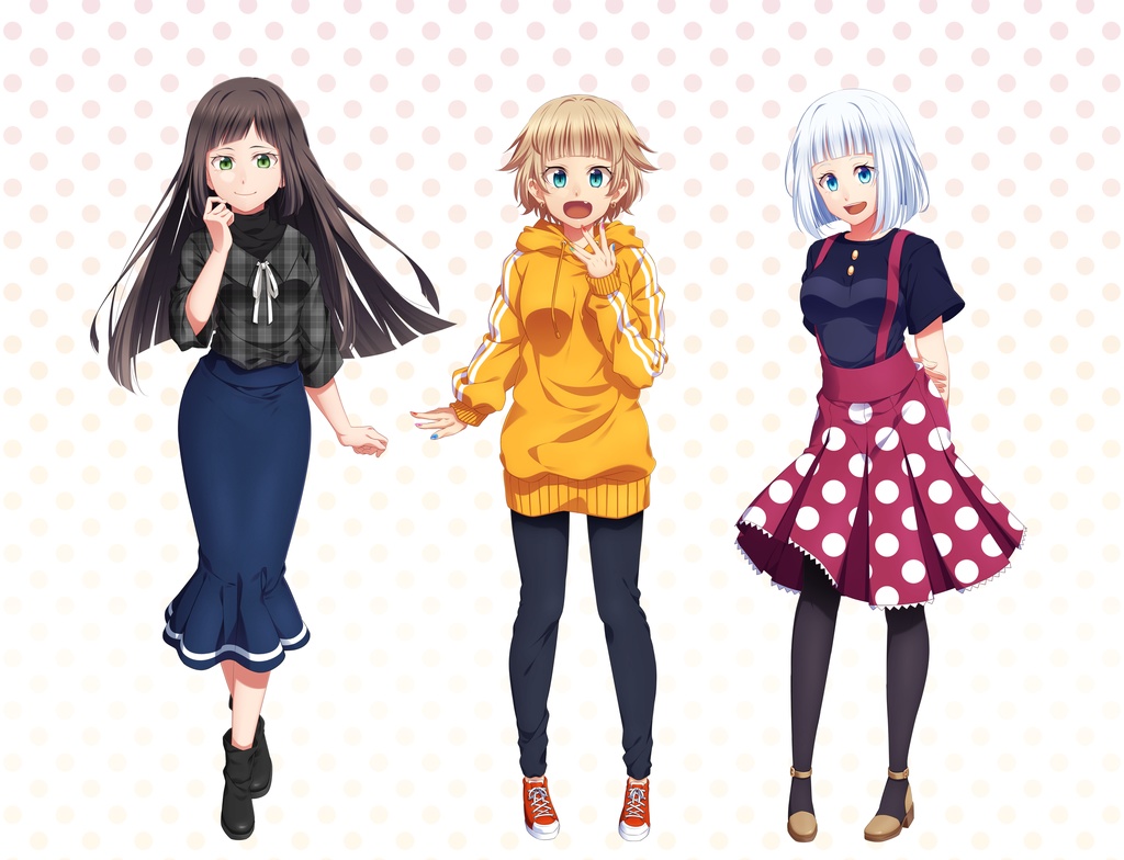 女子中学生立ち絵素材(単体販売あり°˖✧)