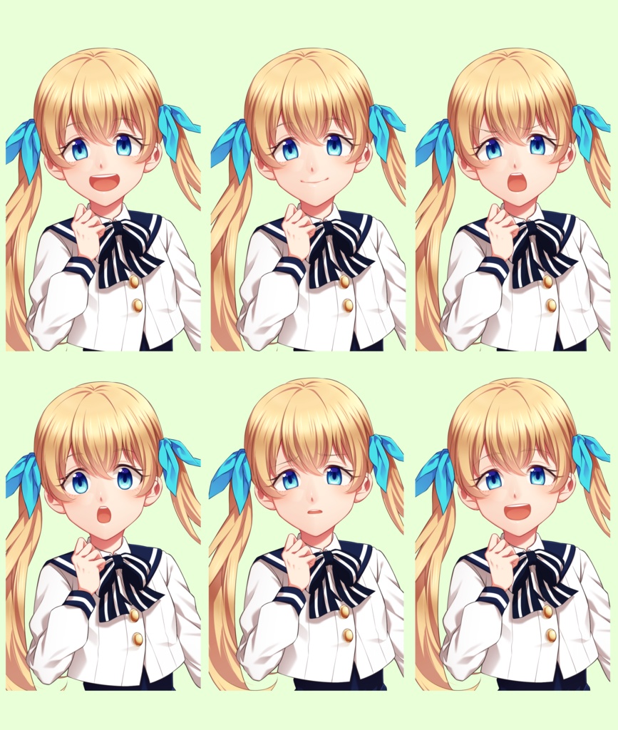 少女立ち絵素材①(単体販売あり°˖✧)