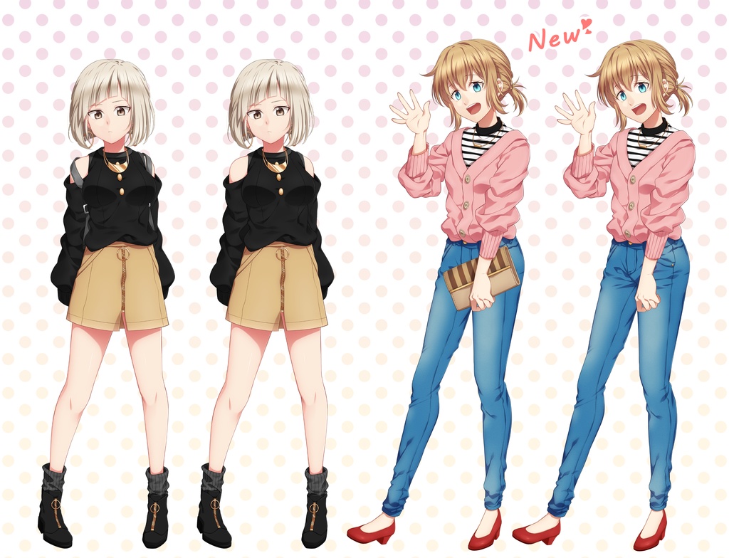 金髪好き集まれ!金髪女子立ち絵素材