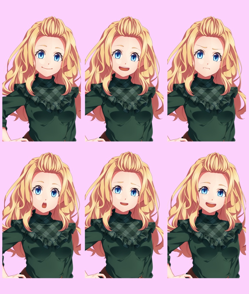 金髪好き集まれ!金髪女子立ち絵素材