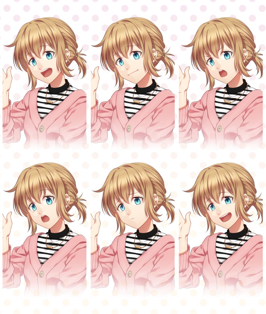 女の子立ち絵素材③(単体販売あり°˖✧)