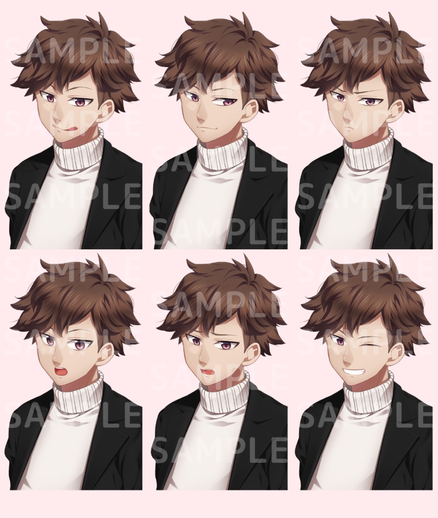 男子立ち絵素材④(単体販売あり°˖✧)