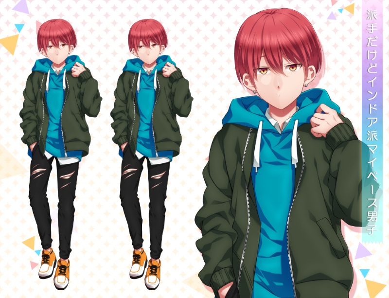 男子立ち絵素材④(単体販売あり°˖✧)