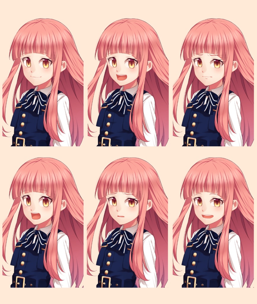 ピンク髪好き集まれ!ピンク髪女子立ち絵素材