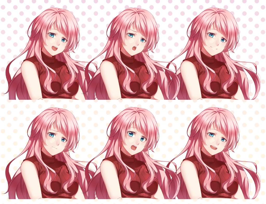 女の子立ち絵素材④(単体販売あり°˖✧)