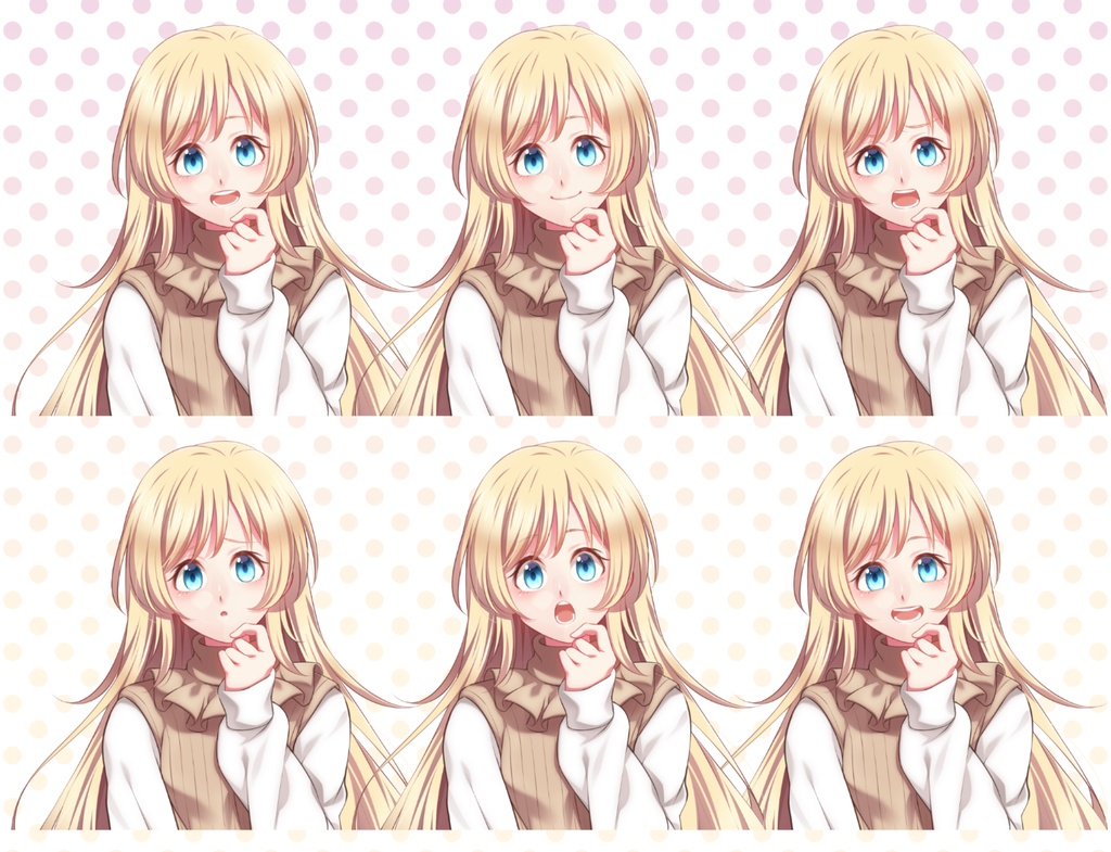 女の子立ち絵素材④(単体販売あり°˖✧)