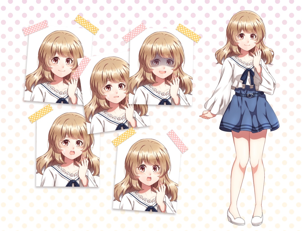 女の子立ち絵素材⑧(単体販売あり°˖✧)