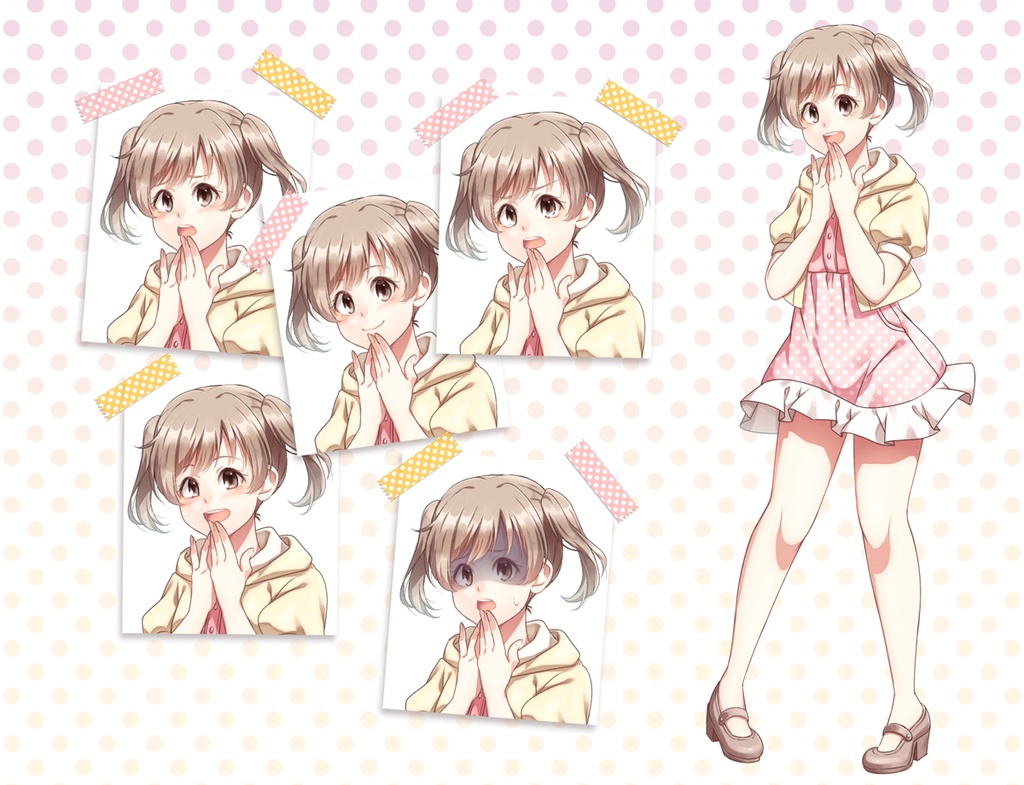 女の子立ち絵素材⑧(単体販売あり°˖✧)