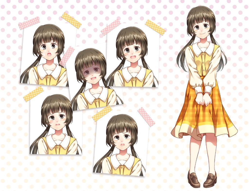 女の子立ち絵素材⑨(単体販売あり°˖✧)