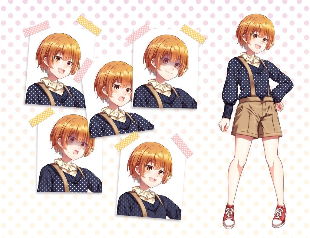 女の子立ち絵素材⑨(単体販売あり°˖✧)