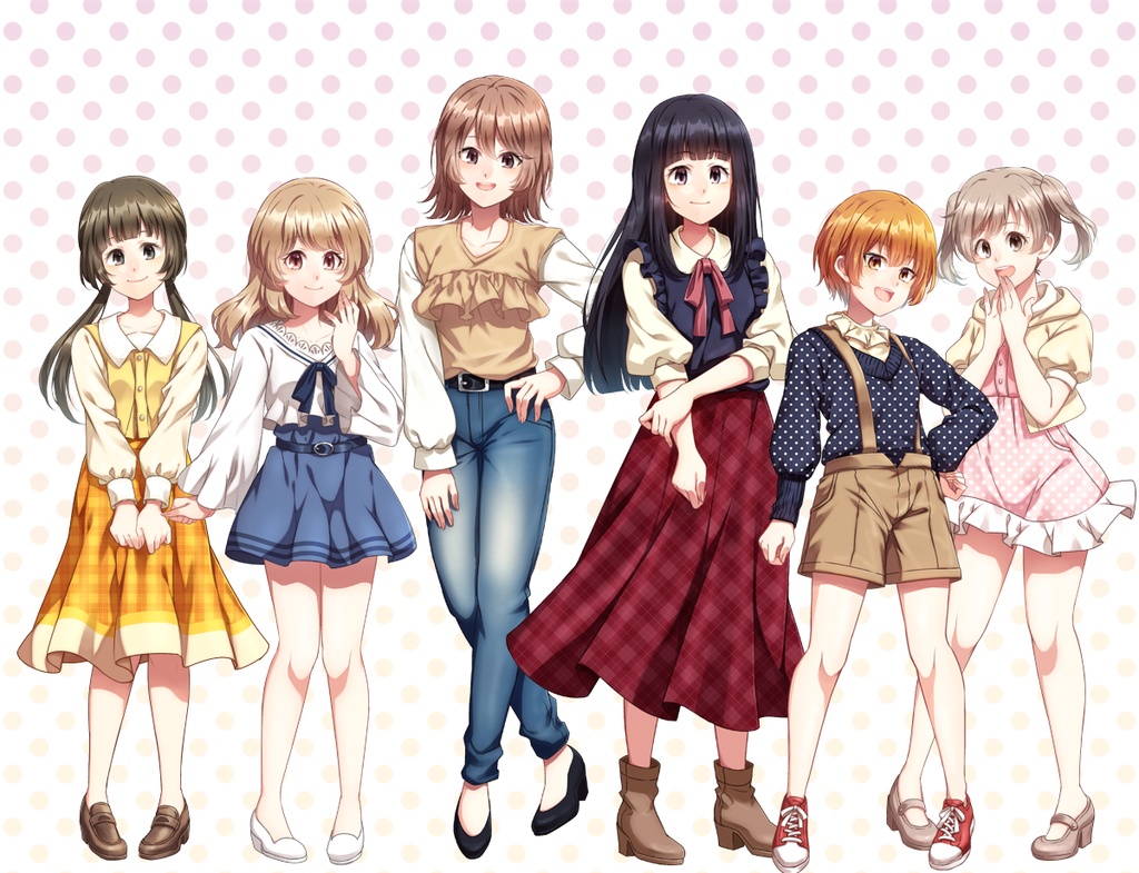 女の子立ち絵素材⑩(単体販売あり°˖✧)