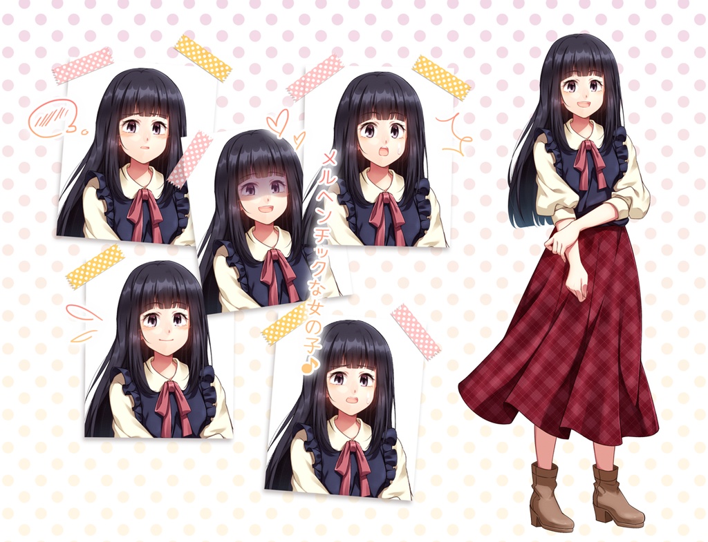 女の子立ち絵素材⑩(単体販売あり°˖✧)