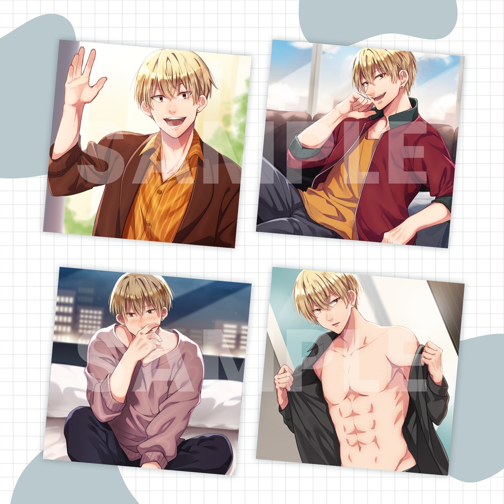 ~男子の日常~スチル・立ち絵セット、単体販売【金髪】