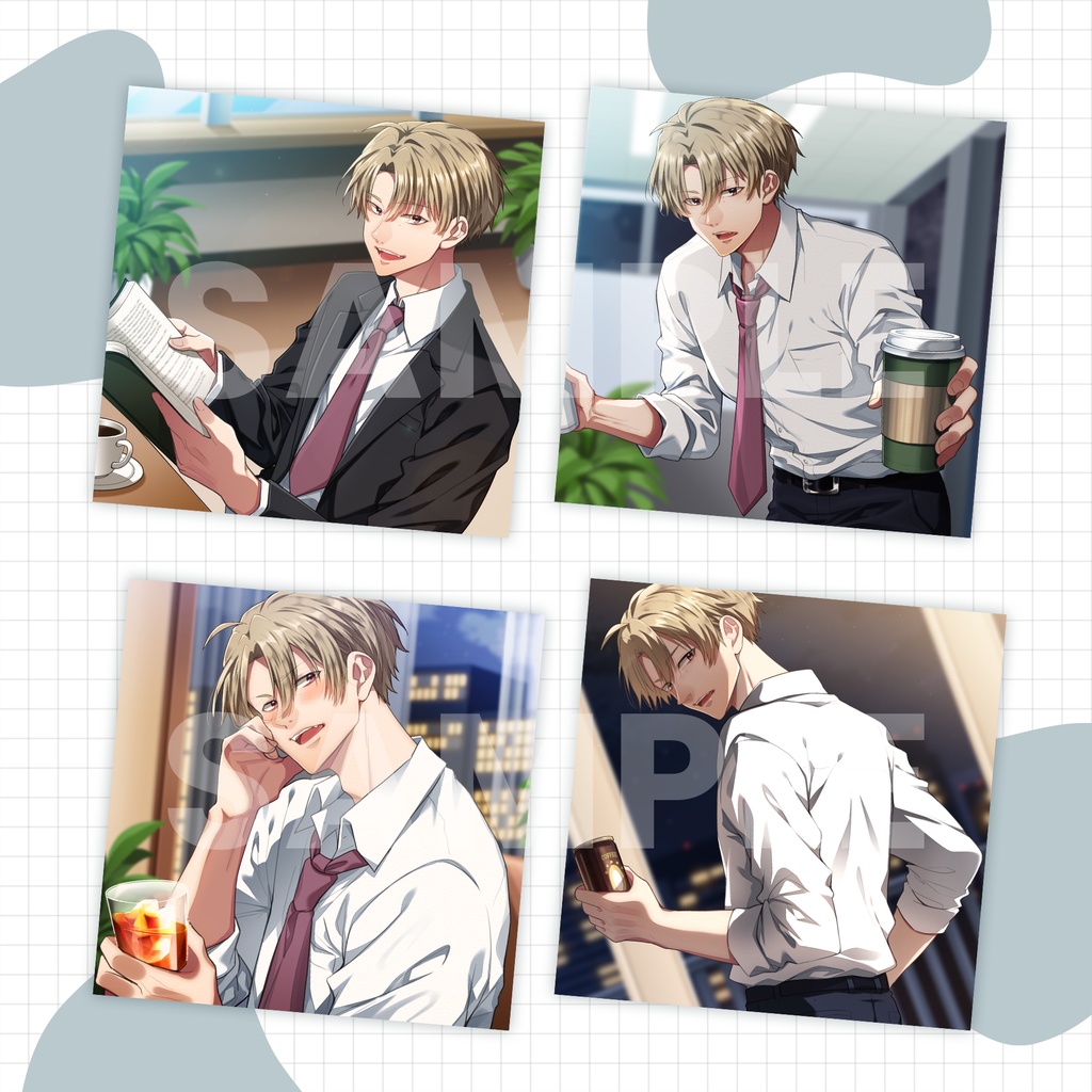 ~男子の日常~スチル・立ち絵セット、単体販売【金髪スーツ】