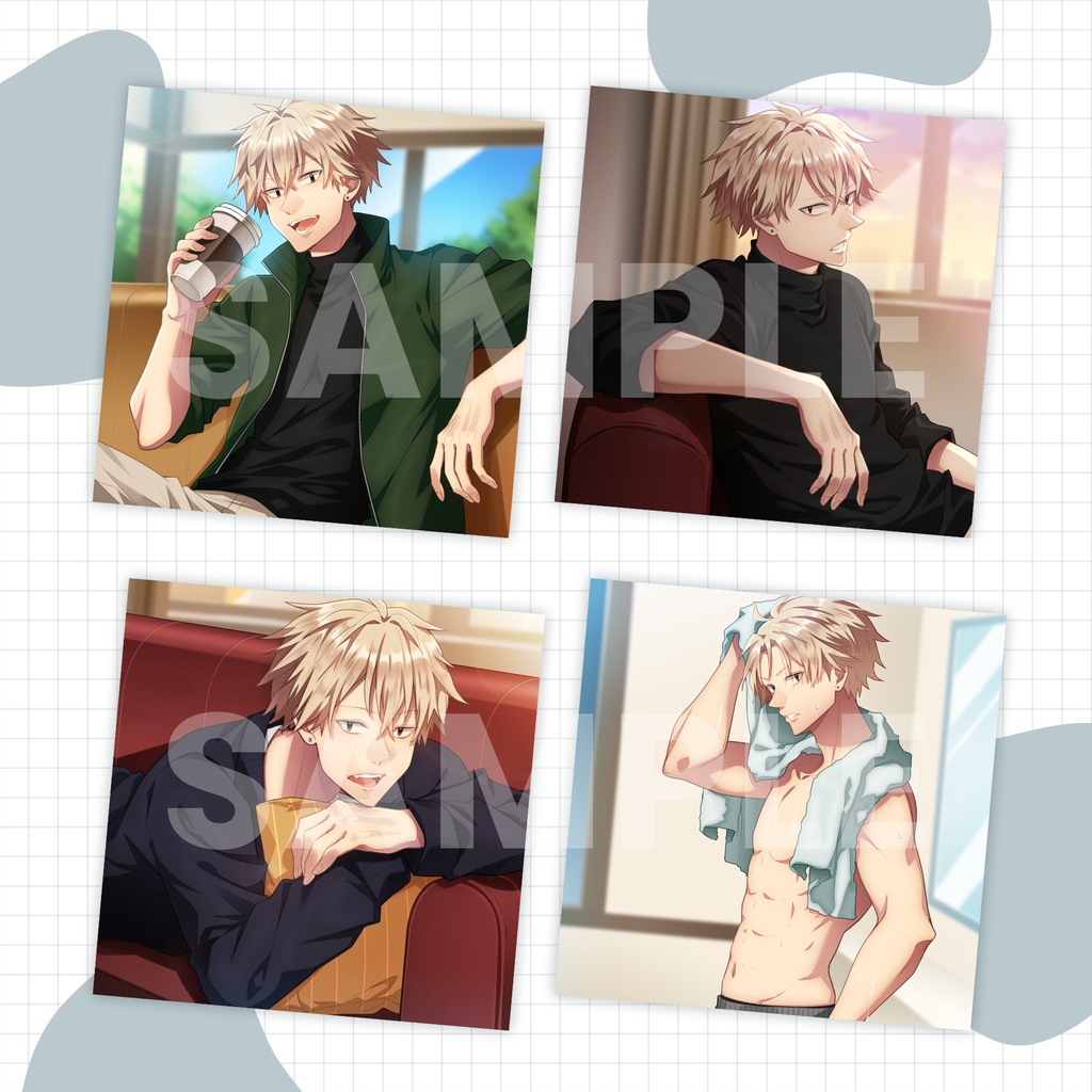 ~男子の日常~スチル・立ち絵セット、単体販売【金髪弟】