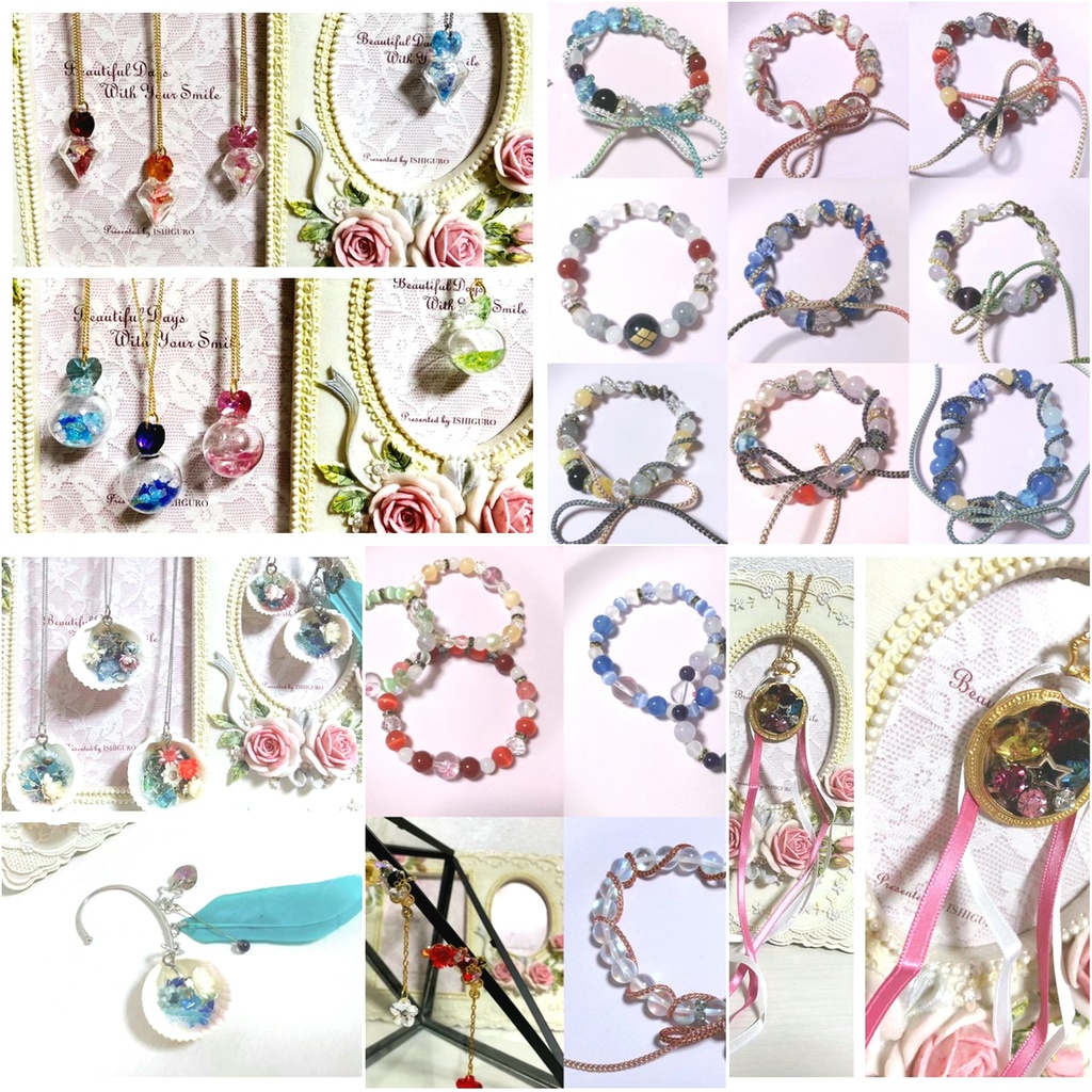 【先着】ハンドメイドアクセサリー ネックレス ブレスレットなど