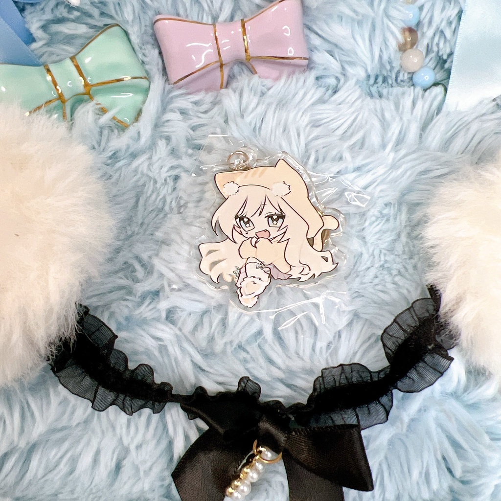 兎味ちょこ　#すぷらいぶ 猫耳パーカーアクキー