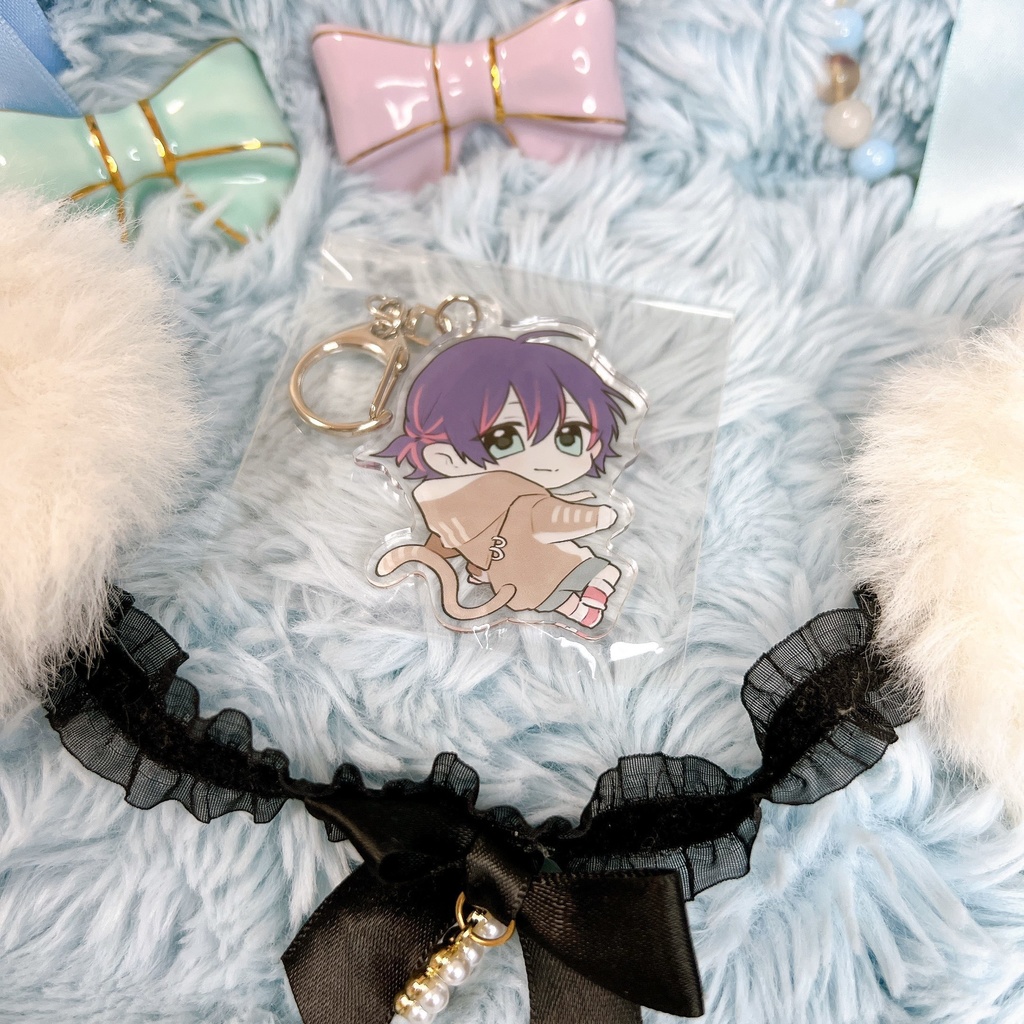 りと  #すぷらいぶ 猫耳パーカーアクキー