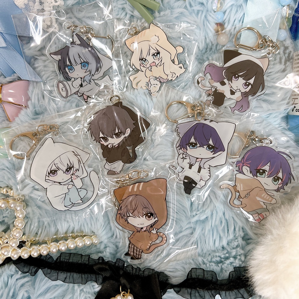 ふじまろ。#すぷらいぶ 猫耳パーカーアクキー