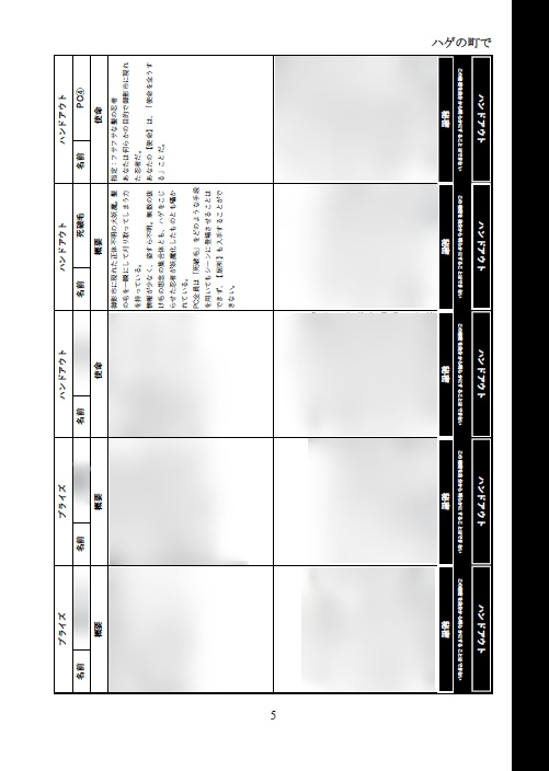 「ハゲの町で」(シノビガミ非公式シナリオ)電子版