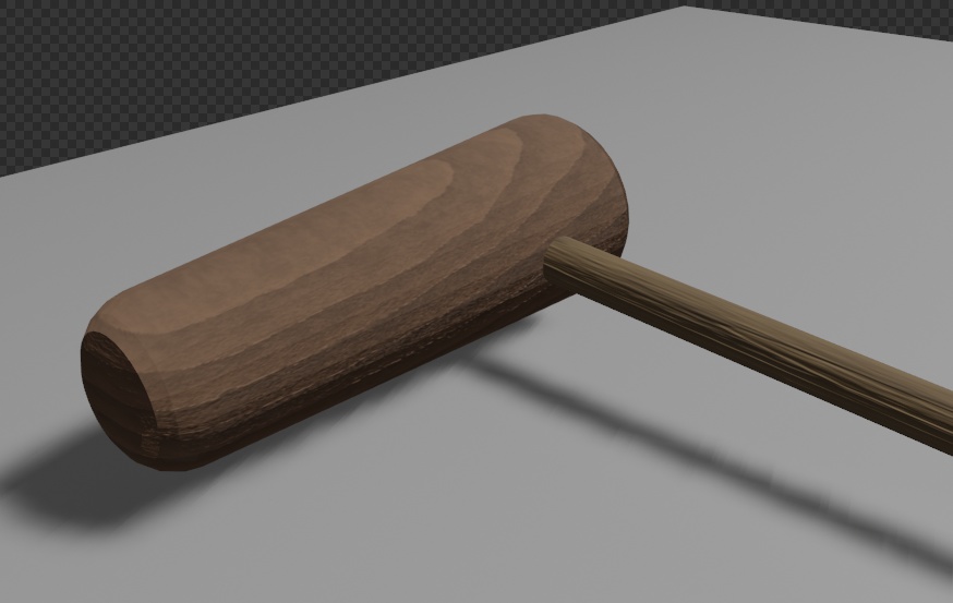 【3Dモデル】臼 と 杵 餅つき