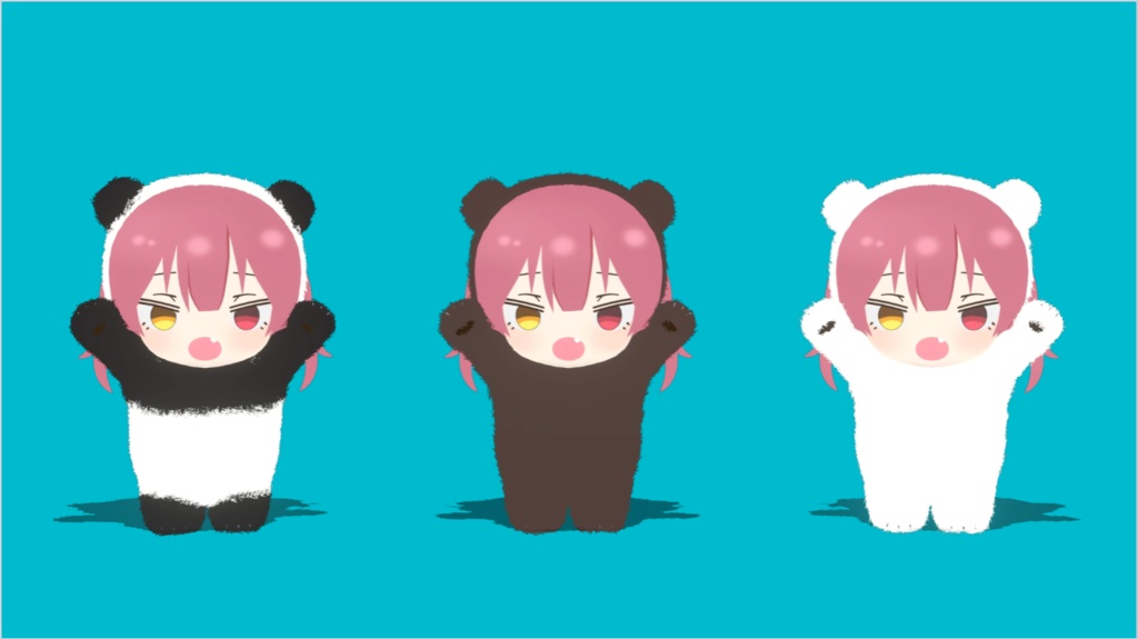 【Free DL】宝鐘クマリン 非公式3Dモデル