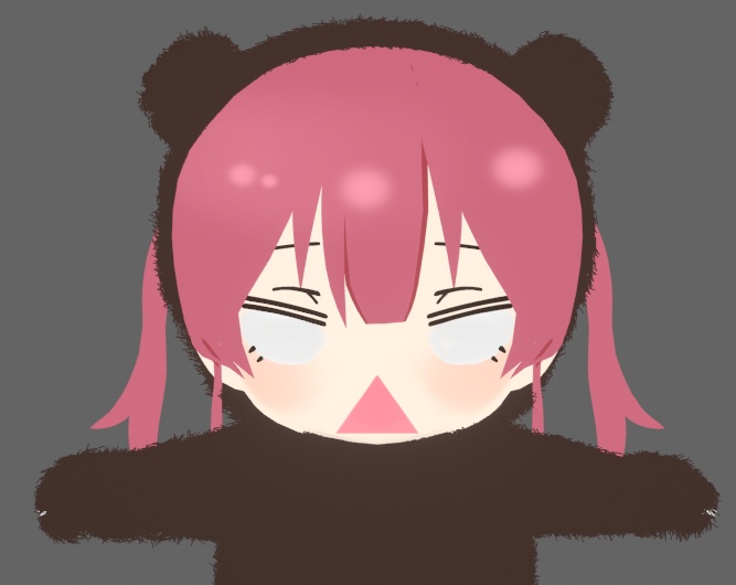 【Free DL】宝鐘クマリン 非公式3Dモデル