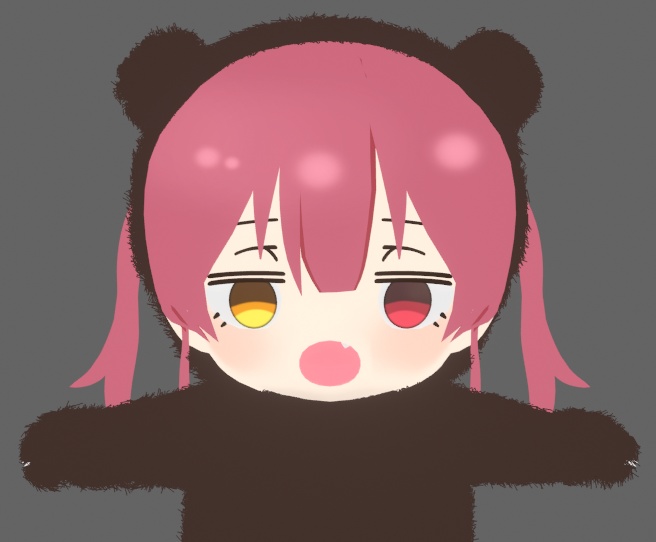 【Free DL】宝鐘クマリン 非公式3Dモデル